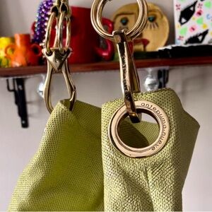 jean pierre klifa for anteprima nueve lime green tote bag